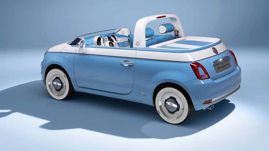 Fiat 500 превратили в «пляжный» пикап со встроенным душем‍