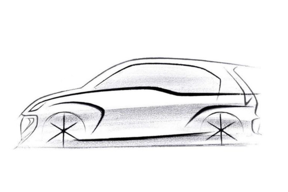 Hyundai опубликовала первый эскиз своей новой бюджетной модели