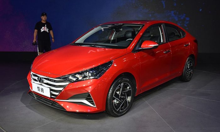 Рестайлинговый седан Hyundai Solaris 2020 добрался до Китая