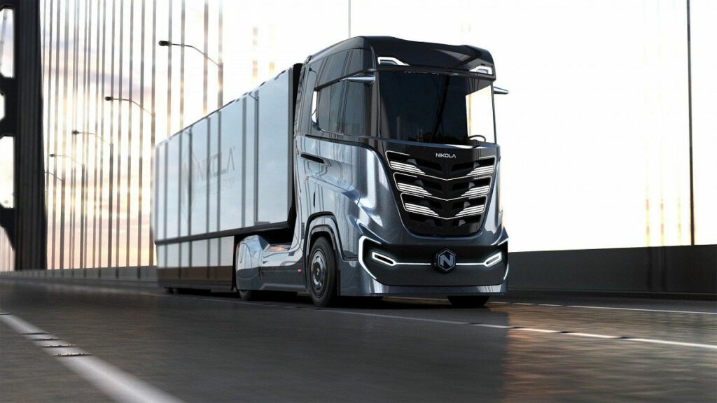 Новую модель грузовика на водородной установке представила Nikola