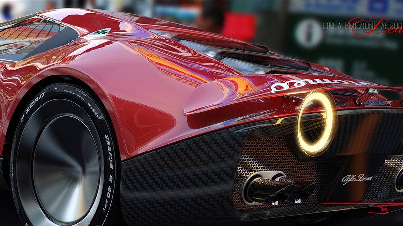 Концепт гиперкара от Alfa Romeo показали на рендерах в Сети