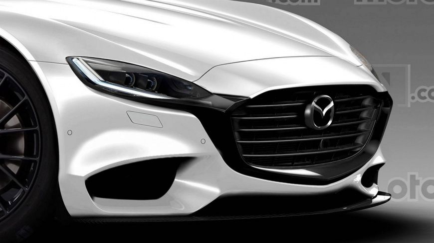 Новое купе Mazda RX-9 показали на первых рендерных изображениях