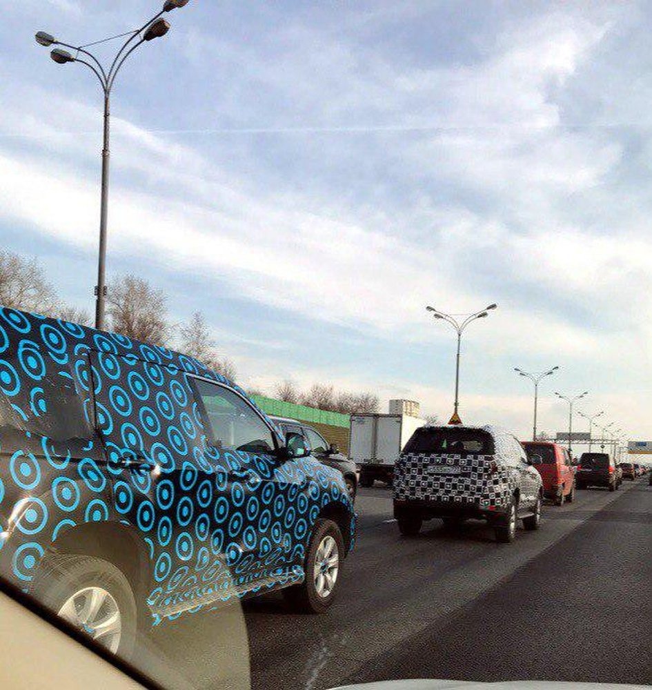 В Москве заметили не рестайлинговый УАЗ «Патриот» в камуфляже