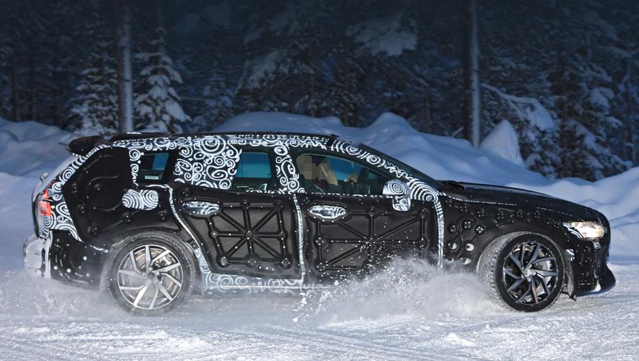 Новый универсал Volvo V60 2019 впервые замечен на зимних тестах