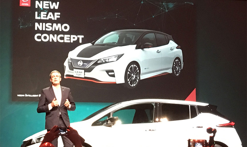 Ателье Nismo‍ создает "заряженную" версию электромобиля Nissan Leaf