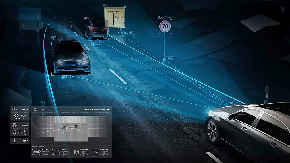 Mercedes представила уникальную систему головного освещения‍