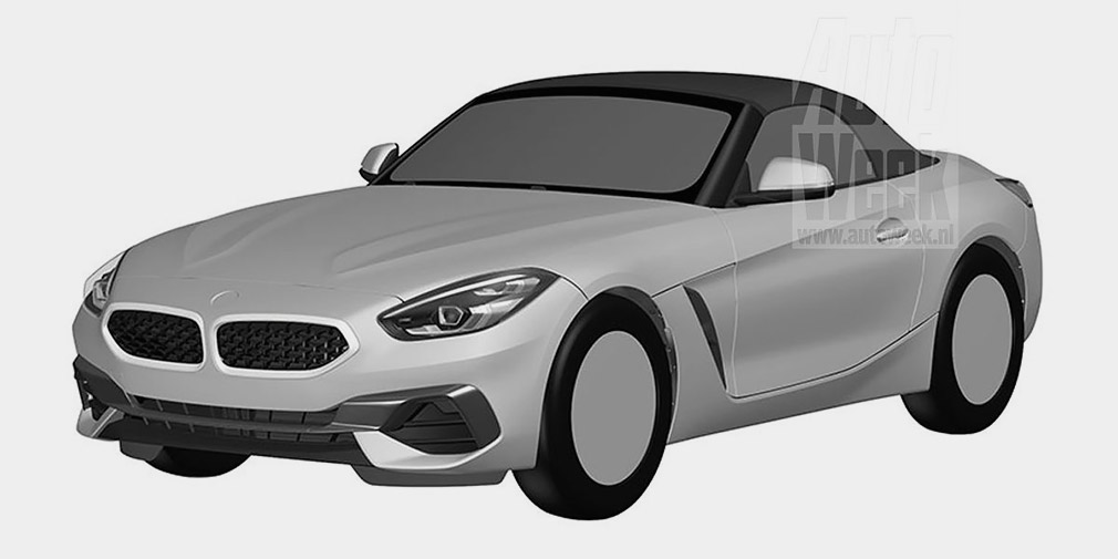 Дизайн BMW Z4 рассекречен до премьеры на патентных изображениях