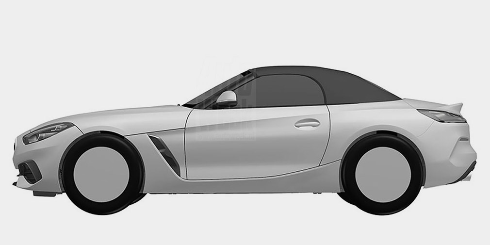 Дизайн BMW Z4 рассекречен до премьеры на патентных изображениях