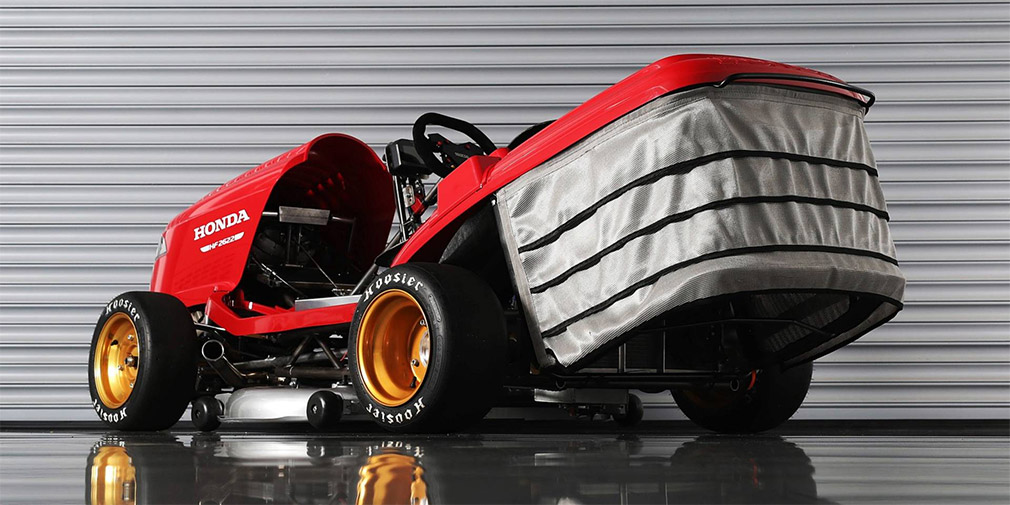 Honda создала сверхбыструю газонокосилку Mean Mower V2 для рекорда