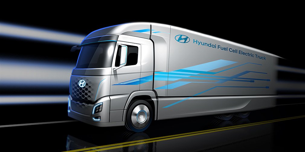 Hyundai показала водородный грузовик на первом изображении