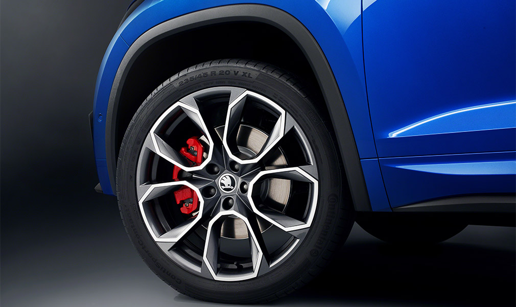 «Заряженный» Skoda Kodiaq RS получил 20-дюймовые колесные диски