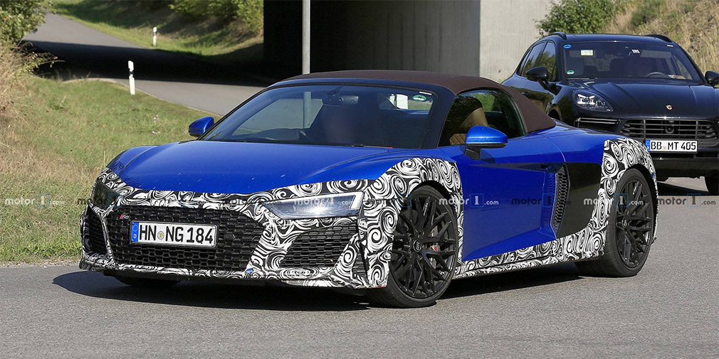 Audi вывела на тесты обновленный суперкар Audi R8 Spyder