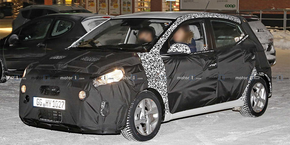 Новый хэтчбек Hyundai i10 показался на первых шпионских фото