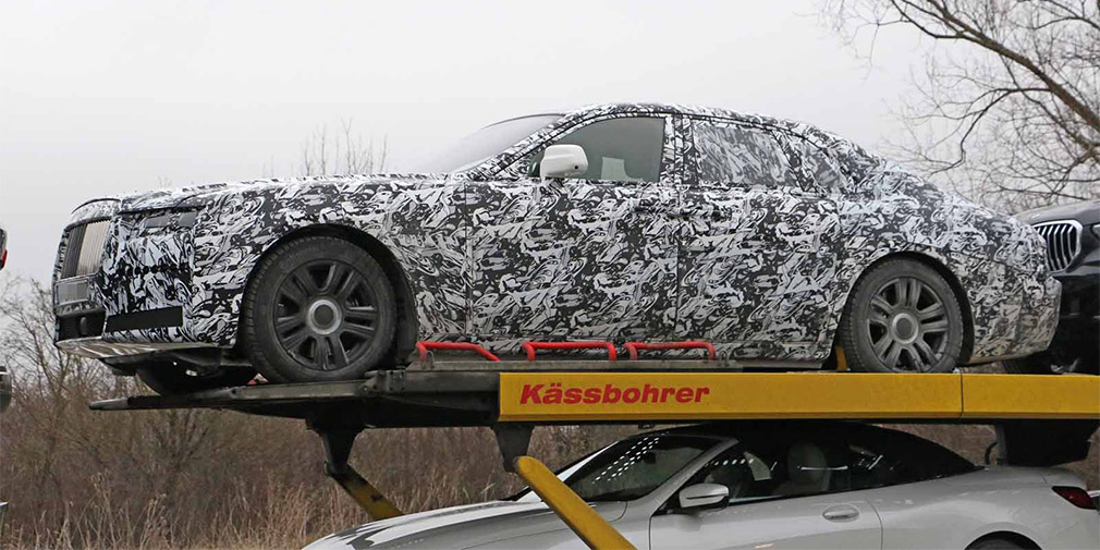 Шпионские фото нового Rolls-Royce Ghost впервые попали в Сеть