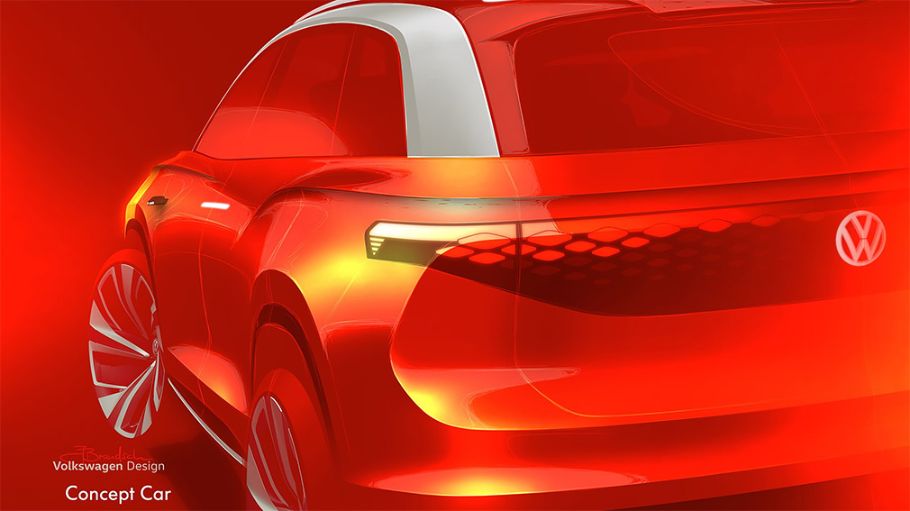 Volkswagen показал салон нового электрического кроссовера Roomzz