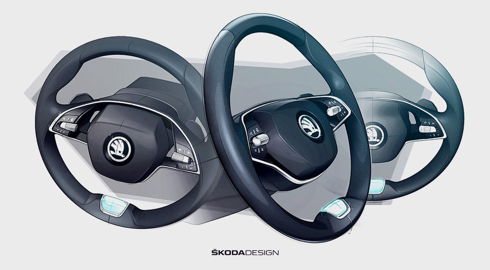 Интерьер новой Skoda Octavia показали на первых изображениях