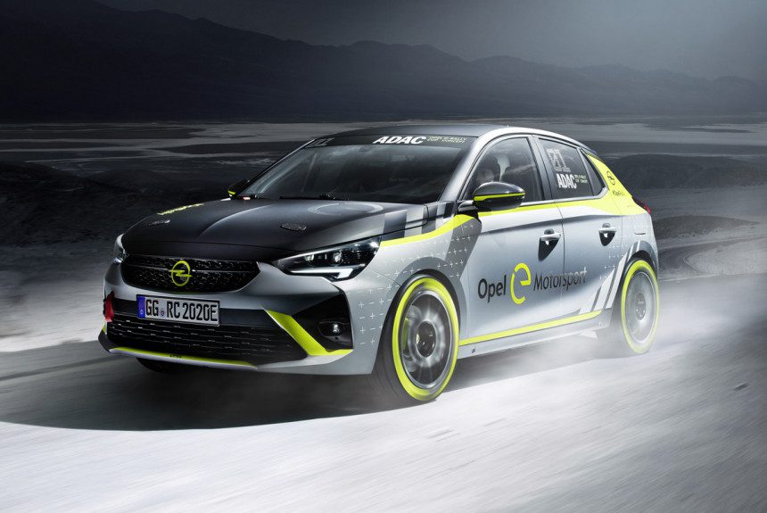 Бренд Opel выпустил первый в мире электрический раллийный автомобиль