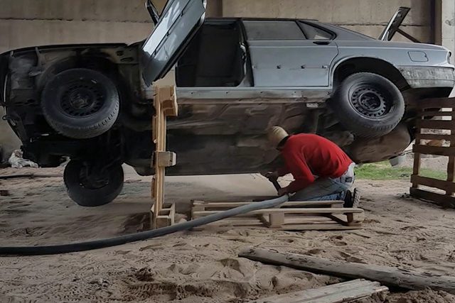 Реставрация автомобиля пескоструем