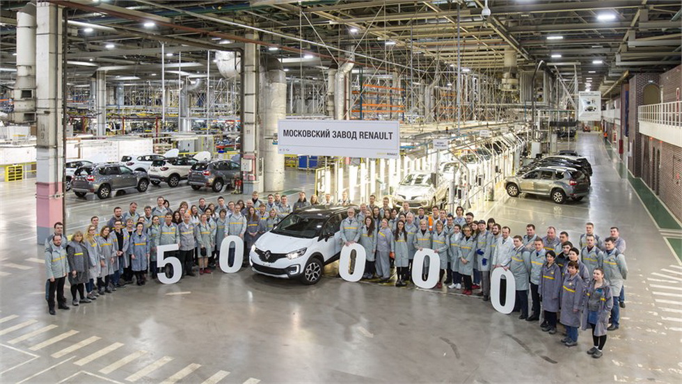 В Москве выпустили 50-тысячный кроссовер Renault Kaptur