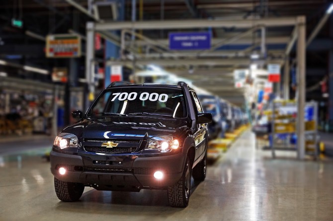 "GM-АвтоВАЗ" выпустил 700-тысячный внедорожник Chevrolet Niva