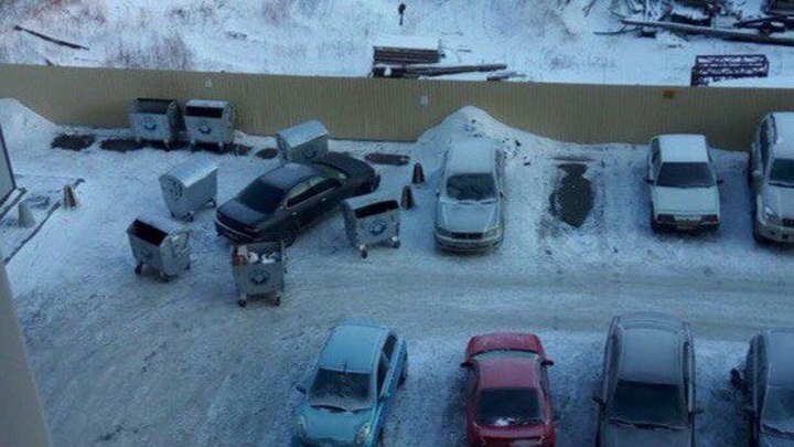 В Барнауле оригинально наказали водителя за неправильную парковку