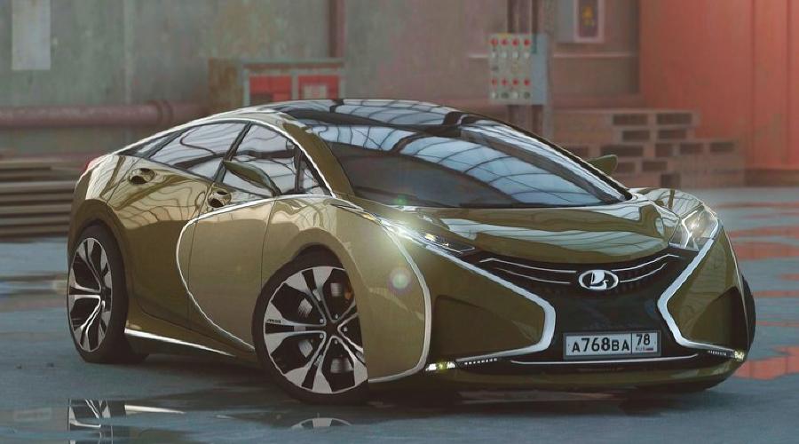 Российский дизайнер на рендерах представил суперкар Lada Questa