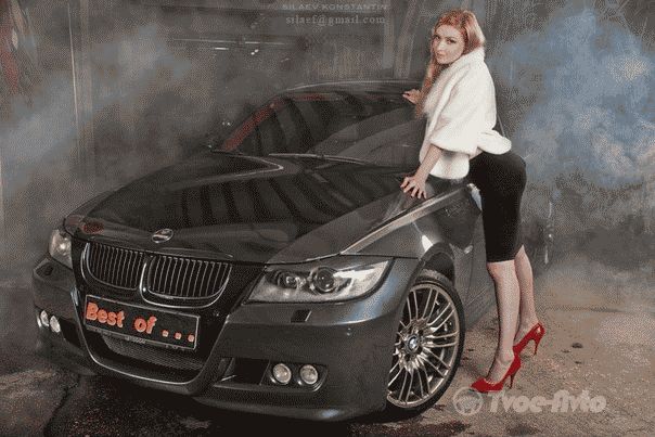Блондинка и BMW