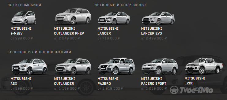 Компания Mitsubishi в феврале месяце изменила цены на весь модельный ряд