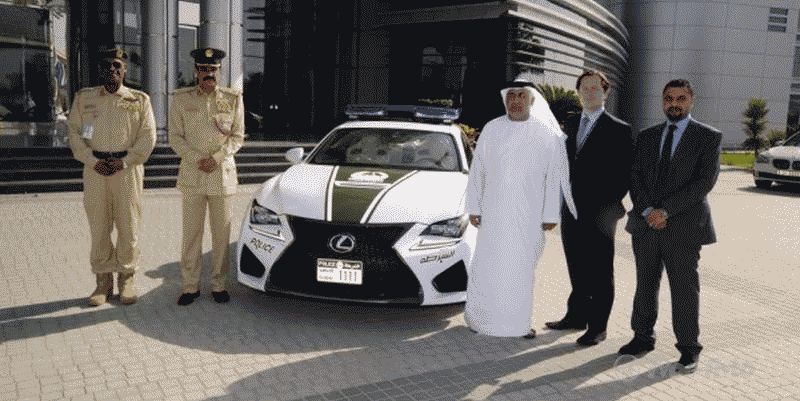 Полиция Дубая получила Lexus RC F
