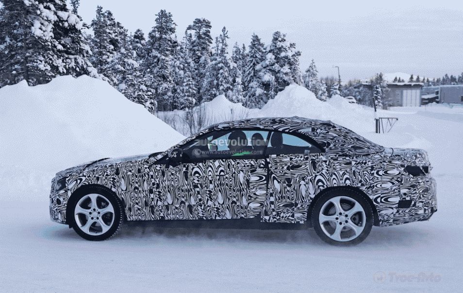 Прототип Mercedes-Benz C-Class Cabriolet замечен во время испытаний холодом в Швеции