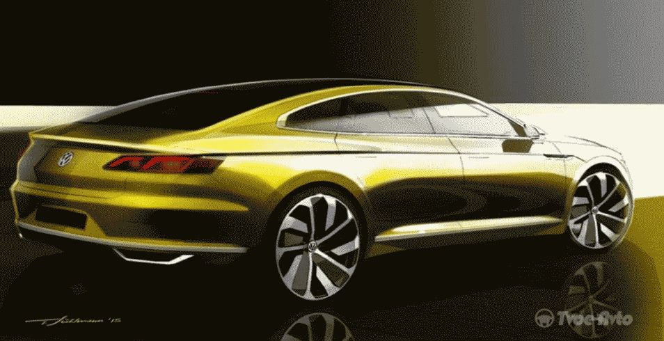 Volkswagen показал эскизы нового Passat CC