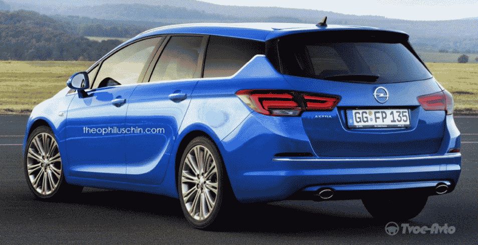 В сети опубликован рендер нового Opel Astra Sports Tourer