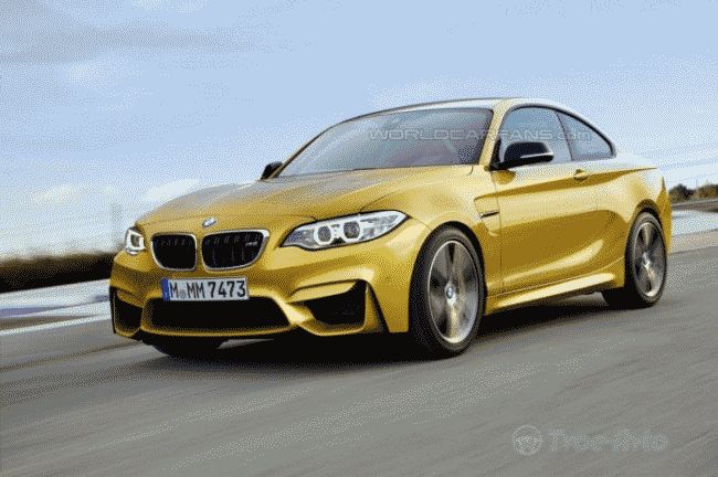 Появилось первое изображение нового BMW M2 Coupe