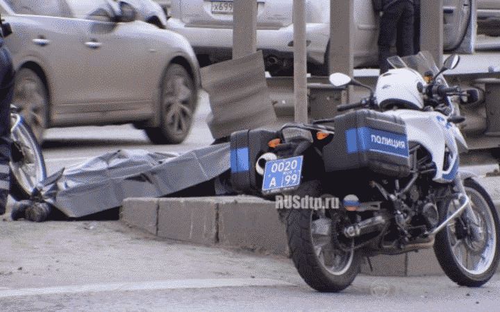 В Москве в реззультате ДТП погиб байкер, скрывавшийся от полицейских