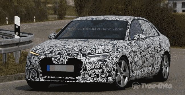 Новые шпионские снимки Audi A4 