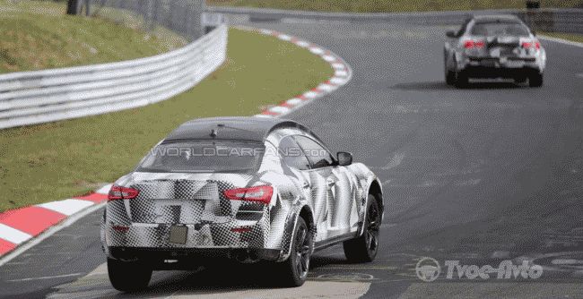 Серийный кроссовер Maserati тестируется в Нюрбургринге
