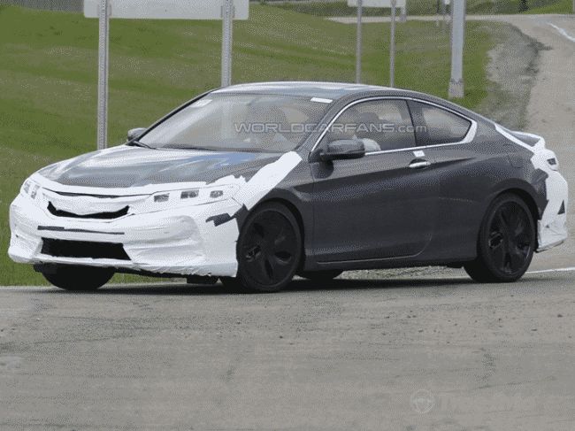 Обновленное купе Honda Accord отправили на тесты