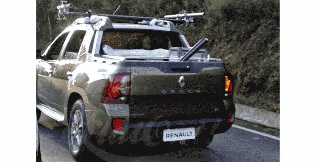 В Бразилии замечен пикап Renault Oroch с двойной кабиной