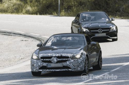 Фотошпионы заметили Mercedes-Benz SLC 450 AMG Sport 2016 модельного года
