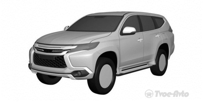 Патентное изображение нового Mitsubishi Pajero Sport "утекло" в сеть