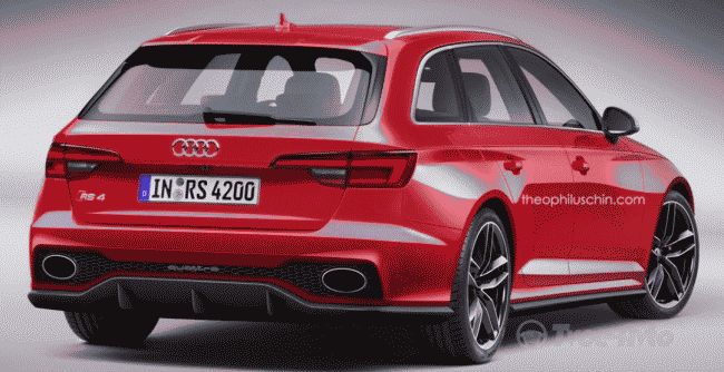 В сети распространили независимые рендеры "заряженного" Audi RS4 Avant