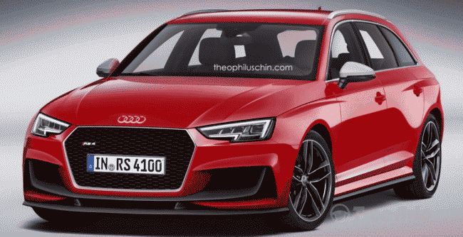 В сети распространили независимые рендеры "заряженного" Audi RS4 Avant