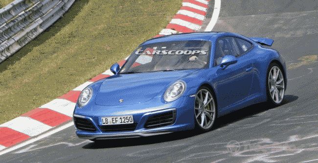 Porsche снова отправила купе 911 на тесты без камуфляжа