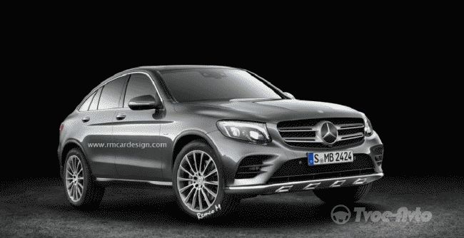 В сети опубликован независимый рендер Mercedes-Benz GLC Coupe