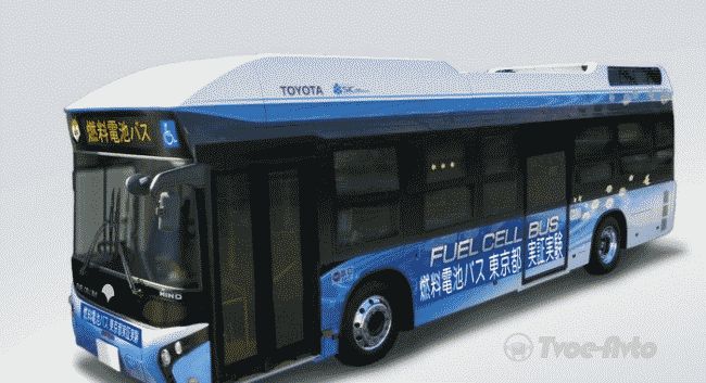 Первые водородные автобусы появились в Японии