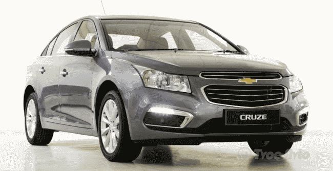 Chevrolet Cruze в Таиланде показал новое «лицо»