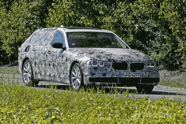 Универсал BMW 5-Series Touring 2017 заметили на тестах