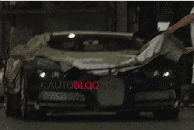 Новый гиперкар Bugatti Chiron впервые попался шпионам в США