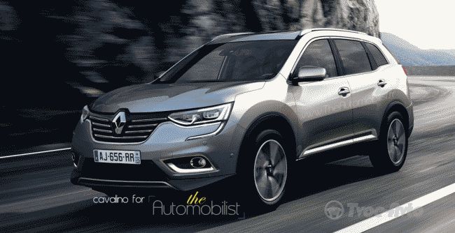 Новый Renault Koleos показан на независимом рендере 