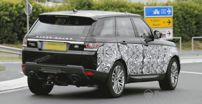 На тестовых испытаниях впервые замечен обновленный Range Rover Sport 2016 